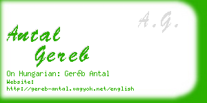antal gereb business card